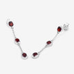 2.70 Carat Genuine Garnet .925 Sterling Silver Earrings - Earrings - Custom Crafting Alliance, LLC