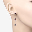 2.70 Carat Genuine Garnet .925 Sterling Silver Earrings - Earrings - Custom Crafting Alliance, LLC