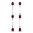 2.70 Carat Genuine Garnet .925 Sterling Silver Earrings - Earrings - Custom Crafting Alliance, LLC