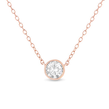 .925 Sterling Silver 1/2 Cttw Diamond Bezel 18