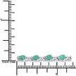 3.08 Carat Genuine Emerald .925 Sterling Silver Bracelet