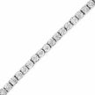 .925 Sterling Silver 1.0 Cttw Miracle-Set Diamond Round Faceted Bezel Tennis Bracelet (I-J Color, I3 Clarity) - 7