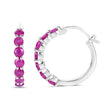 2.80 Carat Genuine Ruby .925 Sterling Silver Earrings - Earrings - Custom Crafting Alliance, LLC
