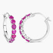 2.80 Carat Genuine Ruby .925 Sterling Silver Earrings - Earrings - Custom Crafting Alliance, LLC