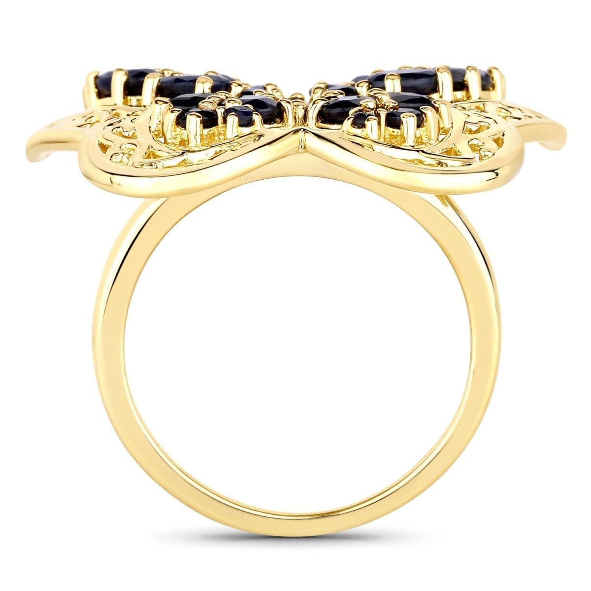 2.86 Carat Genuine Blue Sapphire .925 Sterling Silver Ring - Rings - Custom Crafting Alliance, LLC