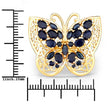 2.86 Carat Genuine Blue Sapphire .925 Sterling Silver Ring - Rings - Custom Crafting Alliance, LLC