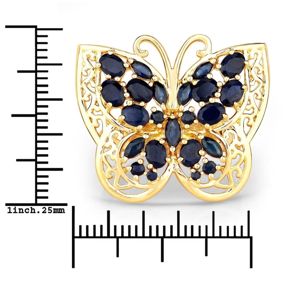 2.86 Carat Genuine Blue Sapphire .925 Sterling Silver Ring - Rings - Custom Crafting Alliance, LLC