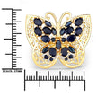 2.86 Carat Genuine Blue Sapphire .925 Sterling Silver Ring - Rings - Custom Crafting Alliance, LLC