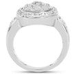 14K Yellow Gold Plated 0.21 Carat Genuine White Diamond .925 Sterling Silver Ring