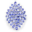 5.04 Carat Genuine Tanzanite .925 Sterling Silver Ring