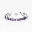 0.78 Carat Genuine Amethyst .925 Sterling Silver Ring