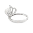 925 Sterling Silver Ring with Pearl Size 9