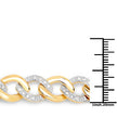 0.70 Carat Genuine White Diamond .925 Sterling Silver Bracelet