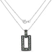 0.36 Carat Genuine Green Diamond .925 Sterling Silver Pendant