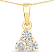 0.33 Carat Genuine Lab Grown Diamond 14K Yellow Gold Pendant