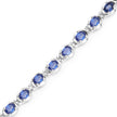7.02 Carat Genuine Kyanite .925 Sterling Silver Bracelet