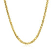 2.7mm 14k Yellow Gold Lite Diamond Cut Round Franco Chain
