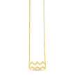 14K Yellow Gold Aquarius Necklace