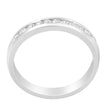 18K White Gold 1/4 Cttw Channel Set Brilliant Round-Cut Diamond Classic 11 Stone Wedding Band Ring (E-F Color, I1-I2 Clarity) - Size 5