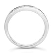.925 Sterling Silver 1/2 Cttw Princess-Cut Diamond Channel-Set Half-Eternity Wedding or Anniversary Band Ring (H-I Color, I2 Clarity) - Size 6