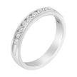 14K White Gold 1/2 cttw Diamond Band Ring (I-J Color, I2-I3 Clarity) - Size 7