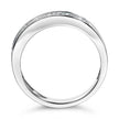 .925 Sterling Silver 1/3 Cttw Baguette Cut Diamond Channel Set Stackable Wedding Ring (H-I Color, I1-I2 Clarity) - Size 6-3/4