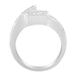 14K White Gold Princess and Baguette-cut Diamond Ring (1 1/3 Cttw, G-H Color, SI2-I1 Clarity) - Size 6-3/4