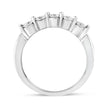 14K White Gold 1/2 Cttw Round-Cut 5-Stone Diamond Ring (H-I Color, SI1-SI2 Clarity) Size 7
