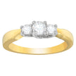 14K Two-Toned Gold 1/2 CTTW Round-cut Diamond Ring (G-H, SI1-SI2)