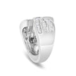 14K White Gold 2.0 Cttw Diamond Channel Set Bypass Ring