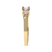 10K Yellow Gold 1.00 Cttw Champagne Diamond 3-Stone Band Ring (J-K Color, I1-I2 Clarity)  - Size 7