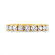 14K Yellow Gold 2.00 Cttw Shared Prong Set Round Cut Diamond Eternity Band (J-K Color, VS1-VS2 Clarity) - Ring Size 6.75