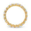 14K Yellow Gold 2.00 Cttw Shared Prong Set Round Cut Diamond Eternity Band (J-K Color, VS1-VS2 Clarity) - Ring Size 6.75