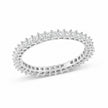 14K White Gold 1.0 Cttw Princess Diamond Eternity Band Ring