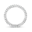 14K White Gold 1.0 Cttw Princess Diamond Eternity Band Ring