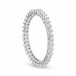 14K White Gold 1.0 Cttw Princess Diamond Eternity Band Ring