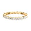 14K White Gold 1.0 Cttw Princess Diamond Eternity Band Ring