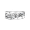 10K White Gold 1/2 Cttw Princess Diamond Split Shank Band Ring