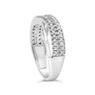 10K White Gold 1/2 Cttw Princess Diamond Split Shank Band Ring