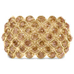10K Yellow Gold 2.0 Cttw Brown Diamond Teardrop Design Cocktail Ring