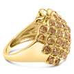 10K Yellow Gold 2.0 Cttw Brown Diamond Teardrop Design Cocktail Ring