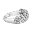 .925 Sterling Silver 2.0 cttw Lab Grown Diamond Scattered Band Ring (F-G Color, VS1-VS2 Clarity) - Ring Size 7