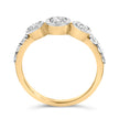 10K Yellow Gold Plated .925 Sterling Silver 1.0 Cttw Lab Grown Diamond Bezel Set Ring