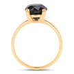 3.00 Carat Genuine Black Diamond 14K Yellow Gold Ring - Rings - Custom Crafting Alliance, LLC