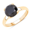 3.00 Carat Genuine Black Diamond 14K Yellow Gold Ring - Rings - Custom Crafting Alliance, LLC
