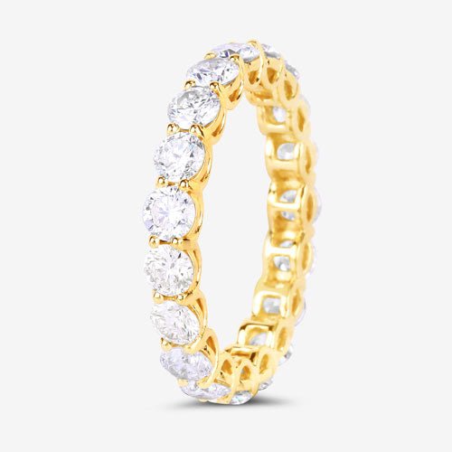 3.00 Carat Lab Grown Diamond 14K Yellow Gold Ring - Rings - Custom Crafting Alliance, LLC