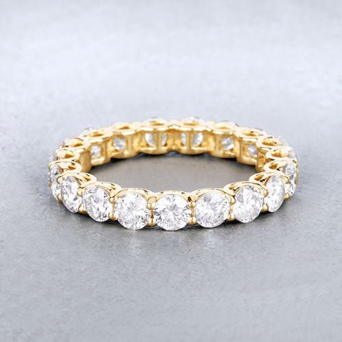 3.00 Carat Lab Grown Diamond 14K Yellow Gold Ring - Rings - Custom Crafting Alliance, LLC