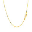 14k Yellow Gold Octagonal Shiny Snake Chain 0.8mm