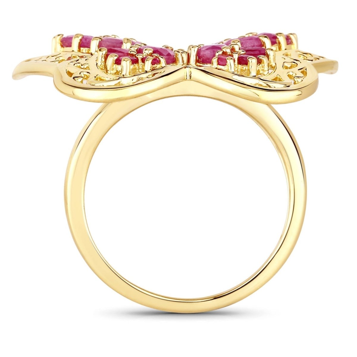 3.08 Carat Genuine Ruby .925 Sterling Silver Ring - Rings - Custom Crafting Alliance, LLC
