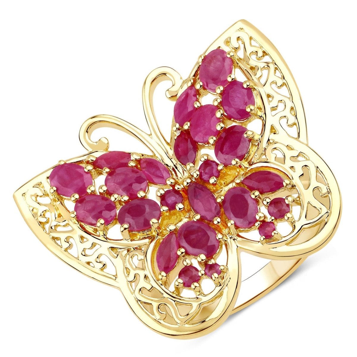 3.08 Carat Genuine Ruby .925 Sterling Silver Ring - Rings - Custom Crafting Alliance, LLC